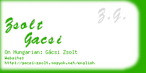zsolt gacsi business card