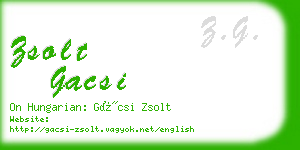zsolt gacsi business card